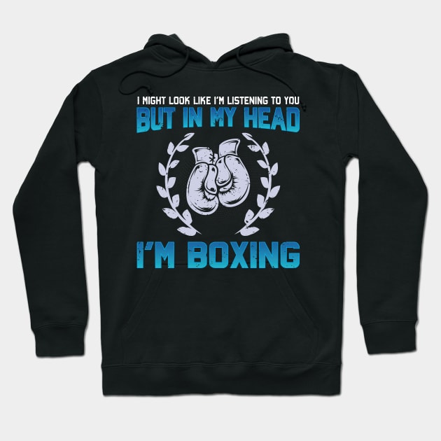 Boxing Enthusiast Hoodie by PixelArt